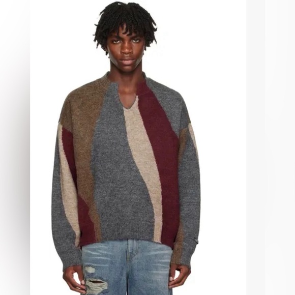 Ader Error Intarsia pullover sweater